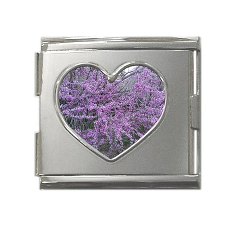 T4 Mega Link Heart Italian Charm (18mm) from ArtsNow.com Front