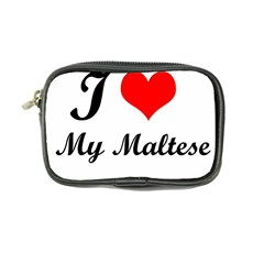 I Love My Maltese Ultra Compact Camera Case from ArtsNow.com Front