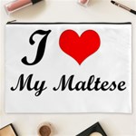 I Love My Maltese Cosmetic Bag (XXXL)