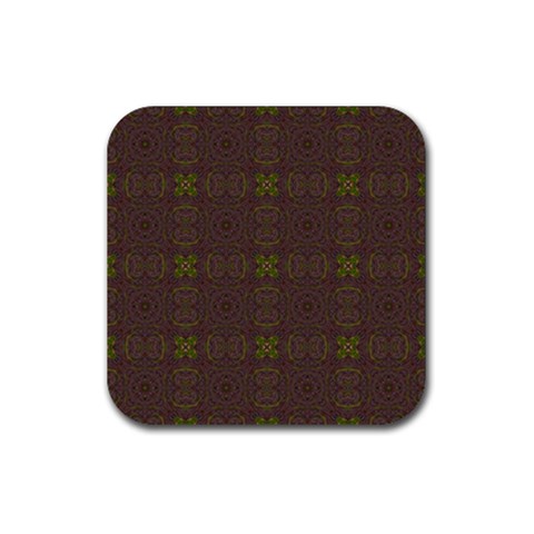 Artist Pallete Rubber Coaster (Square) from ArtsNow.com Front