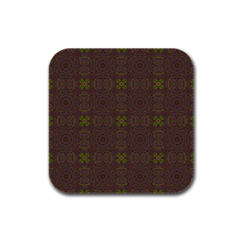 Artist Pallete Rubber Square Coaster (4 pack) from ArtsNow.com Front