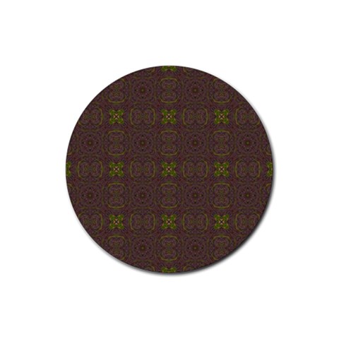 Artist Pallete Rubber Round Coaster (4 pack) from ArtsNow.com Front