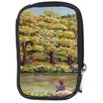 Fishing In Summer  by Ave Hurley Compact Camera Leather Case