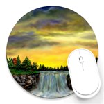Edwina s Waterfalls   By Ave Hurley Round Mousepad