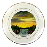 Edwina s Waterfalls   By Ave Hurley Porcelain Plate