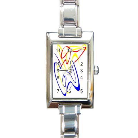 Byr Contour 2 Rectangular Italian Charm Watch from ArtsNow.com Front