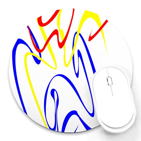 Byr Contour 2 Round Mousepad from ArtsNow.com Front