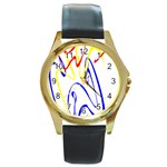 Byr Contour 2 Round Gold Metal Watch