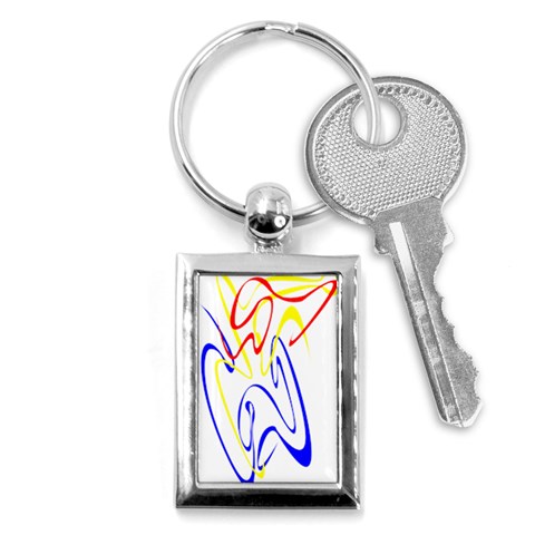 Byr Contour 2 Key Chain (Rectangle) from ArtsNow.com Front