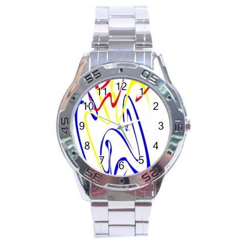 Byr Contour 2 Stainless Steel Analogue Men’s Watch from ArtsNow.com Front