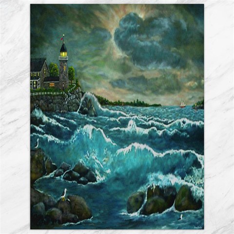 Hobson s Lighthouse by Ave Hurley 11.86 x15.41  Canvas - 1