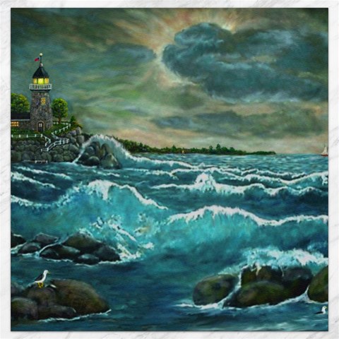 Hobson s Lighthouse by Ave Hurley 15.2 x15.41  Canvas - 1
