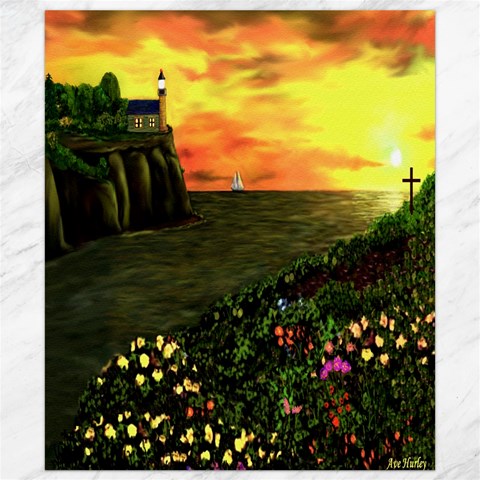 Eddies Sunset by Ave Cosgriff Hurley Canvas 8  x 10  from ArtsNow.com 8.15 x9.66  Canvas - 1