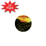 Round Eddies Sunset 1  Mini Button (10 pack) 