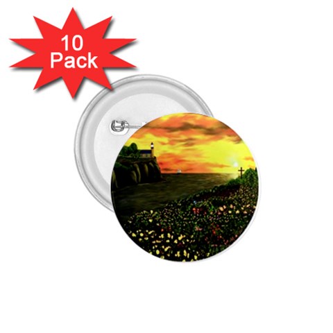 Round Eddies Sunset 1.75  Button (10 pack)  from ArtsNow.com Front