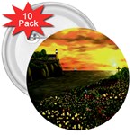 Round Eddies Sunset 3  Button (10 pack)