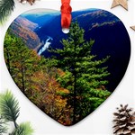 Pa Grand Canyon , South View by Ave Hurley -  Heart Ornament (Two Sides)