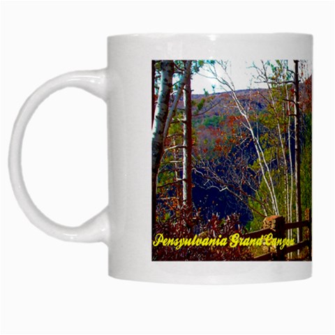 Leo Harrison St Pk  Path 8 Turkey Path White Mug from ArtsNow.com Left