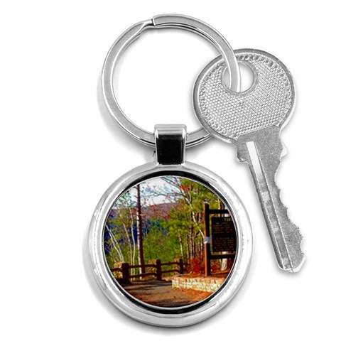 Leo Harrison St Pk  Path 8 Turkey Path Key Chain (Round) from ArtsNow.com Front