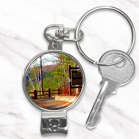 Leo Harrison St Pk  Path 8 Turkey Path Nail Clippers Key Chain from ArtsNow.com Front