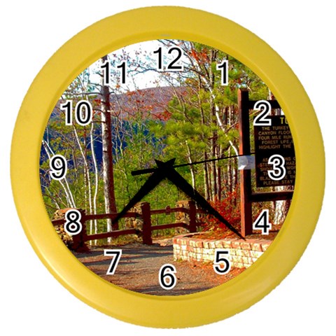 Leo Harrison St Pk  Path 8 Turkey Path Color Wall Clock from ArtsNow.com Front