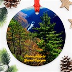 Pennsylvania Grand Canyon by ArtRave - Round Ornament (Two Sides)