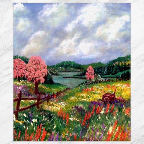 Katy s Pasture by Ave Hurley Canvas 8  x 10  from ArtsNow.com 8.15 x9.66  Canvas - 1