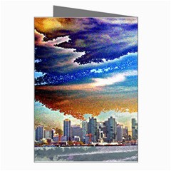 San Diego Skyline Greeting Card from ArtsNow.com Right
