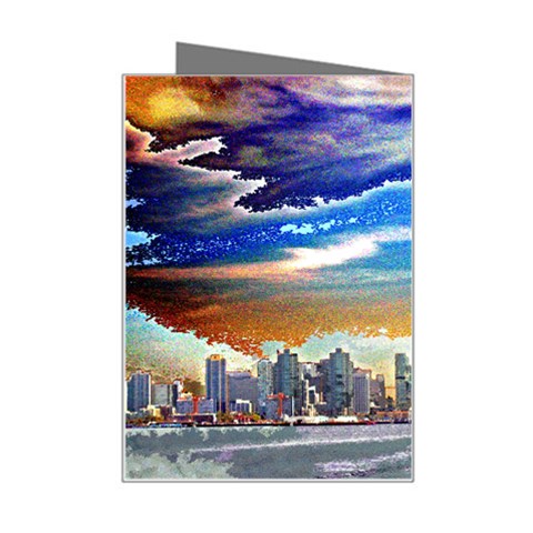 San Diego Skyline Mini Greeting Card from ArtsNow.com Right