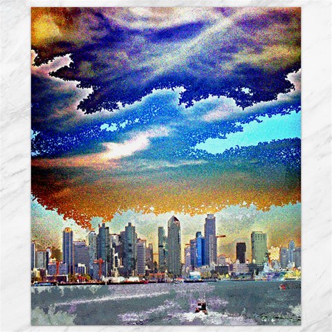 San Diego Skyline Canvas 8  x 10  from ArtsNow.com 8.15 x9.66  Canvas - 1