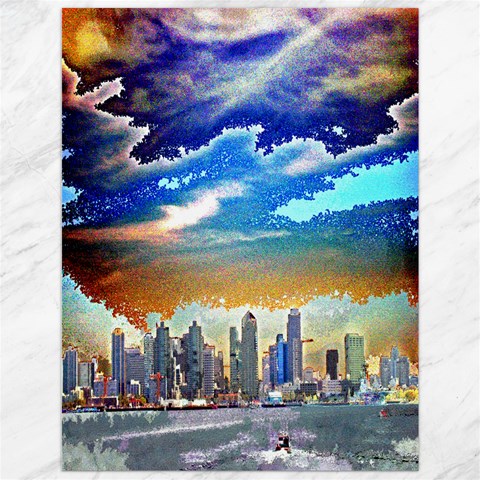 San Diego Skyline Canvas 12  x 16  from ArtsNow.com 11.86 x15.41  Canvas - 1