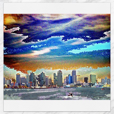 San Diego Skyline Canvas 16  x 16  from ArtsNow.com 15.2 x15.41  Canvas - 1