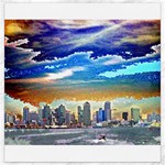 San Diego Skyline Canvas 16  x 16 