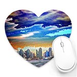 San Diego Skyline Mousepad (Heart)