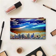 San Diego Skyline Cosmetic Bag (Small) from ArtsNow.com Back