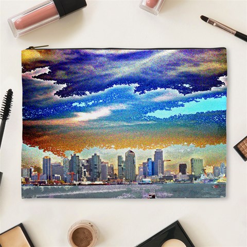 San Diego Skyline Cosmetic Bag (XL) from ArtsNow.com Front