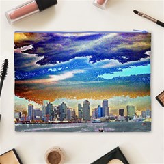 San Diego Skyline Cosmetic Bag (XL) from ArtsNow.com Back