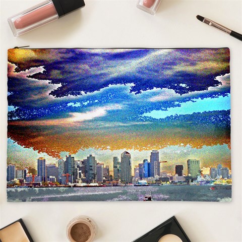 San Diego Skyline Cosmetic Bag (XXL) from ArtsNow.com Front