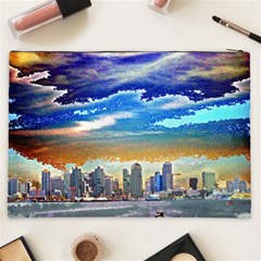 San Diego Skyline Cosmetic Bag (XXL) from ArtsNow.com Back