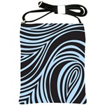 Blue Zebra Shoulder Sling Bag