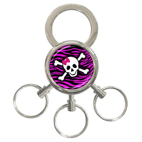 Pink Zebra Skull 3 Front