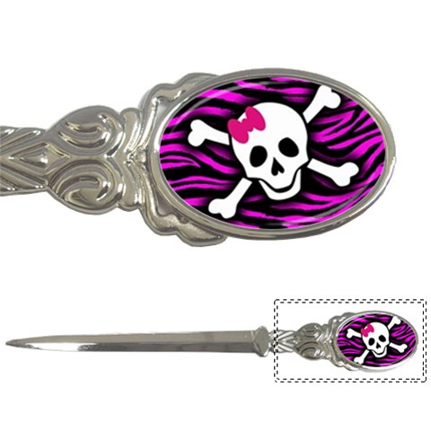 Pink Zebra Skull Letter Opener from ArtsNow.com Front