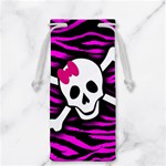 Pink Zebra Skull Jewelry Bag