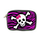 Pink Zebra Skull Coin Purse