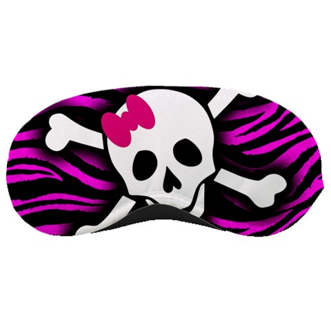Pink Zebra Skull Sleeping Mask from ArtsNow.com Front