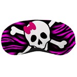 Pink Zebra Skull Sleeping Mask