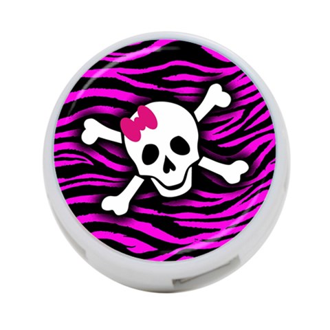 Pink Zebra Skull 4 Front