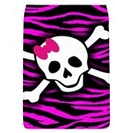 Pink Zebra Skull Removable Flap Cover (Small)
