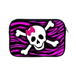 Pink Zebra Skull Apple iPad Mini Zipper Case