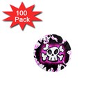 Cartoon Skull 1  Mini Magnet (100 pack) 